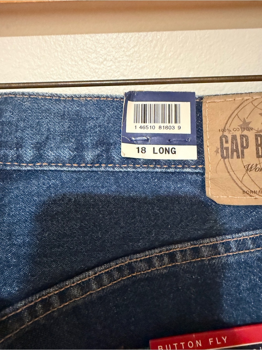 GAP Men's Dark Blue Relaxed Fit Jeans